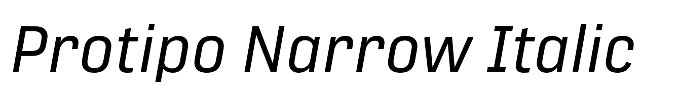 Protipo Narrow Italic